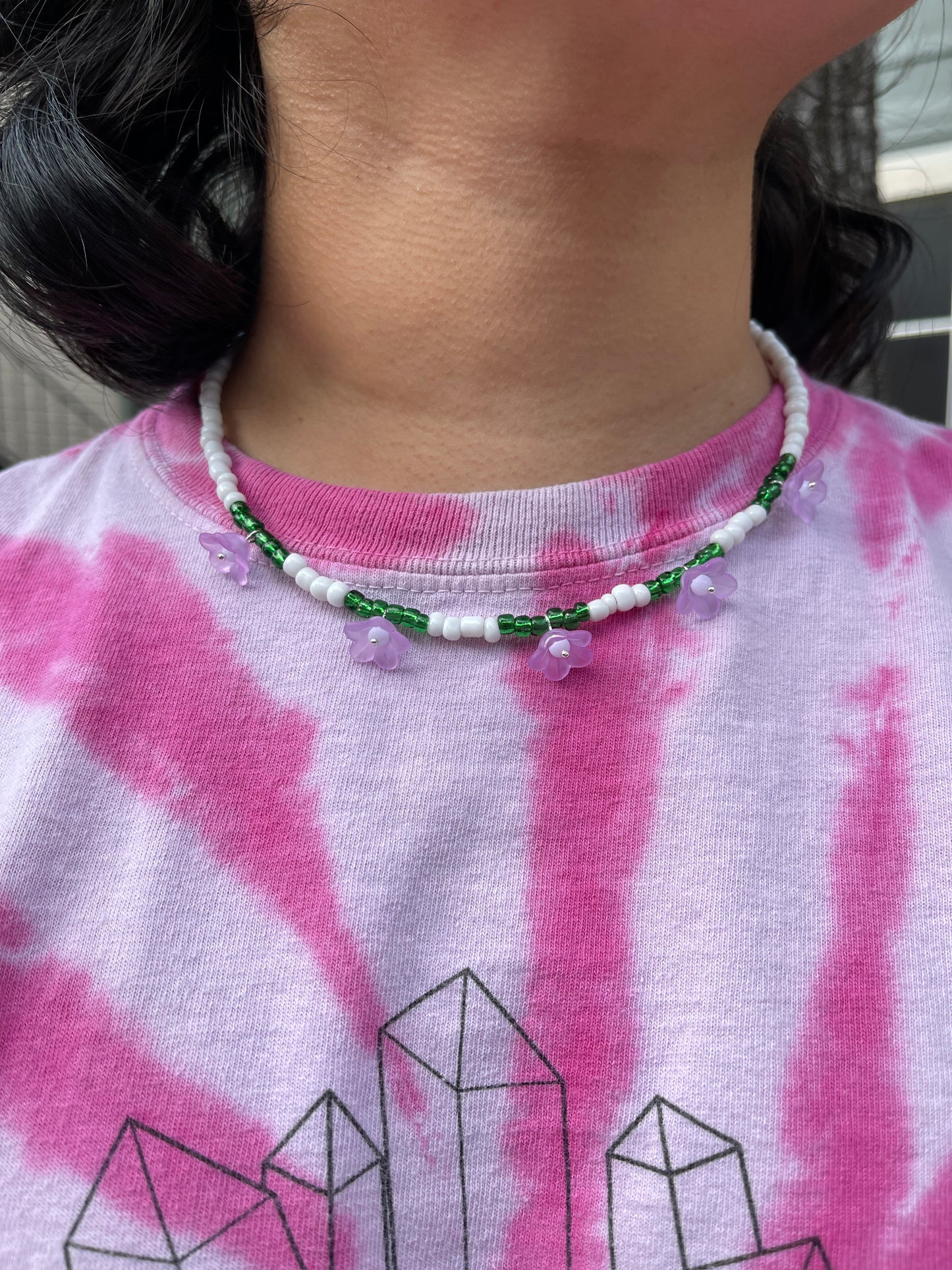 Purple Spring Bloom Necklace