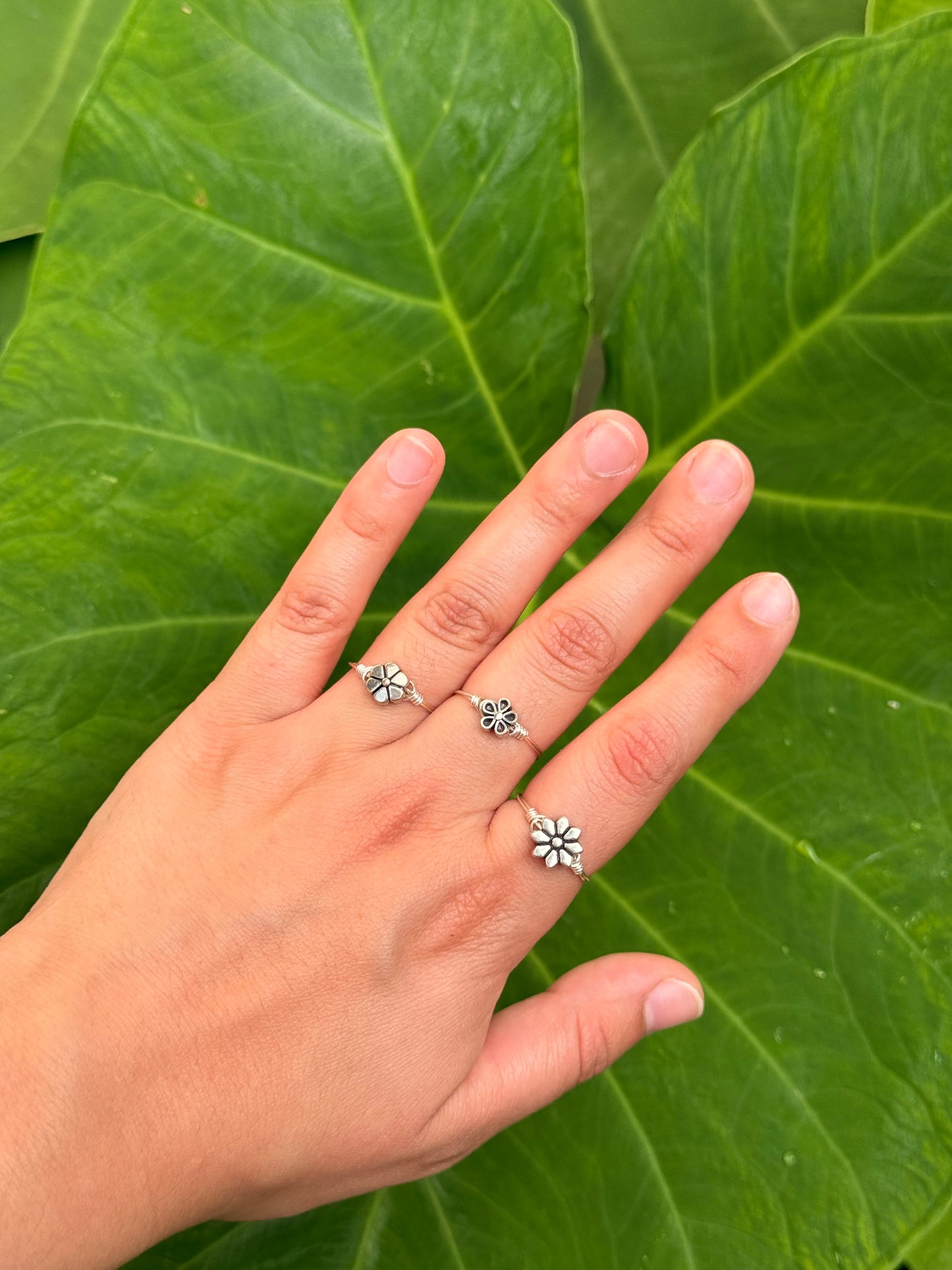 Silver Spring Flower Ring