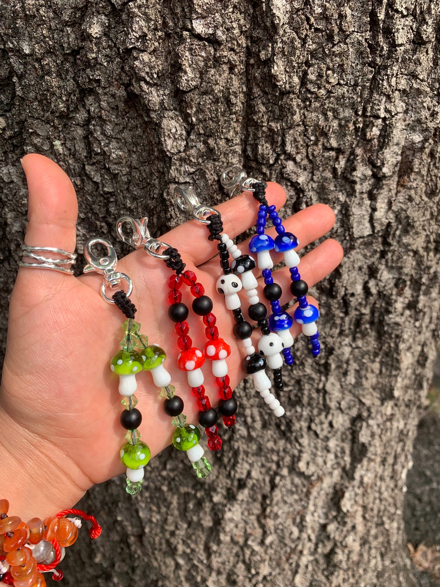 Enchanted Mushroom Keychains