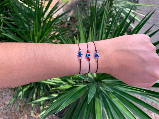 Simple Evil Eye Protection Adjustable Bracelet