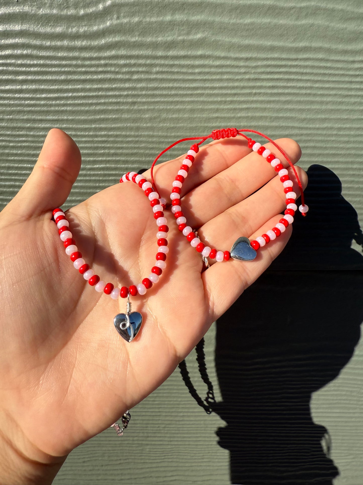 Infinite Love Hematite Necklace and Bracelet Set