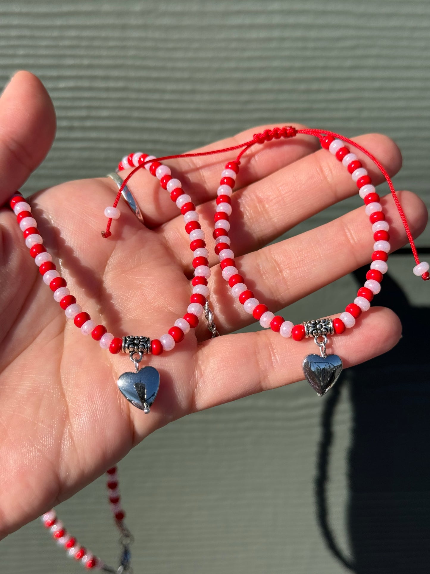 Sweetheart Hematite Necklace and Bracelet Set