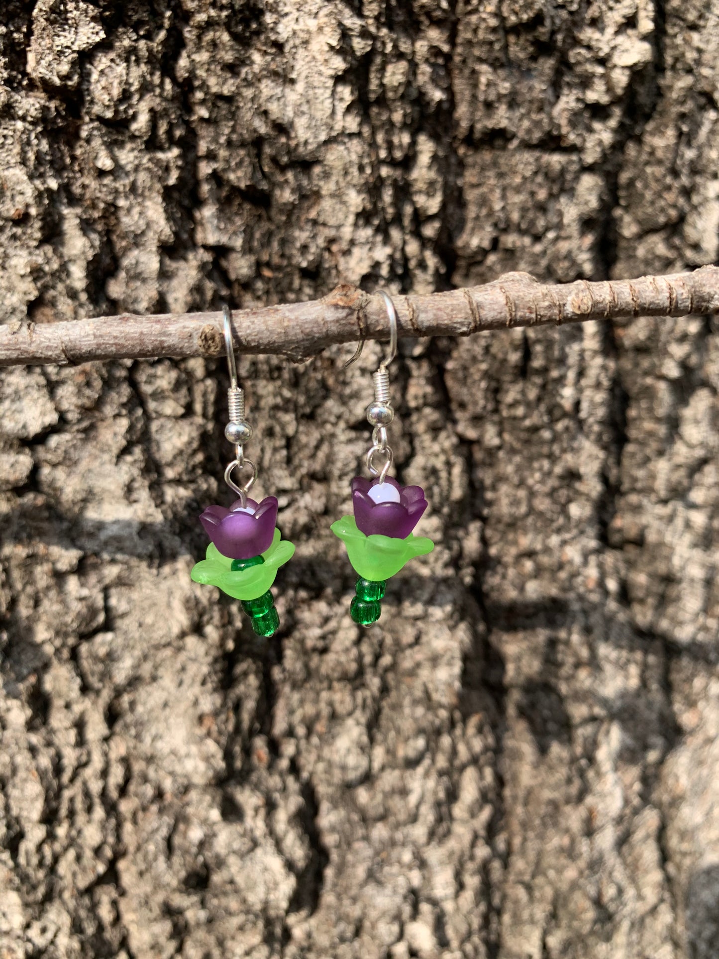 Spring Tulips Dangle Earrings