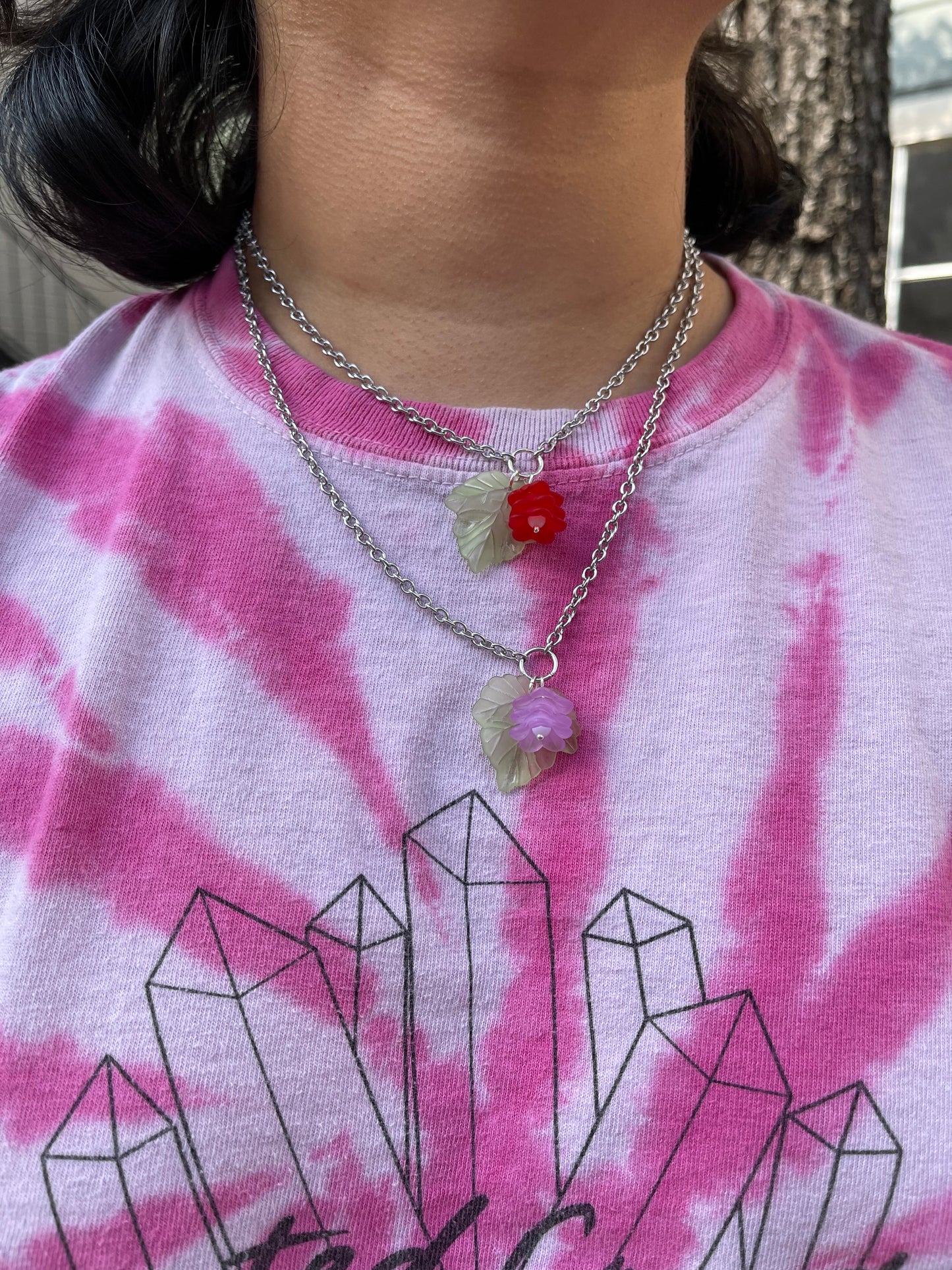 Ivy Flower Chain Necklaces