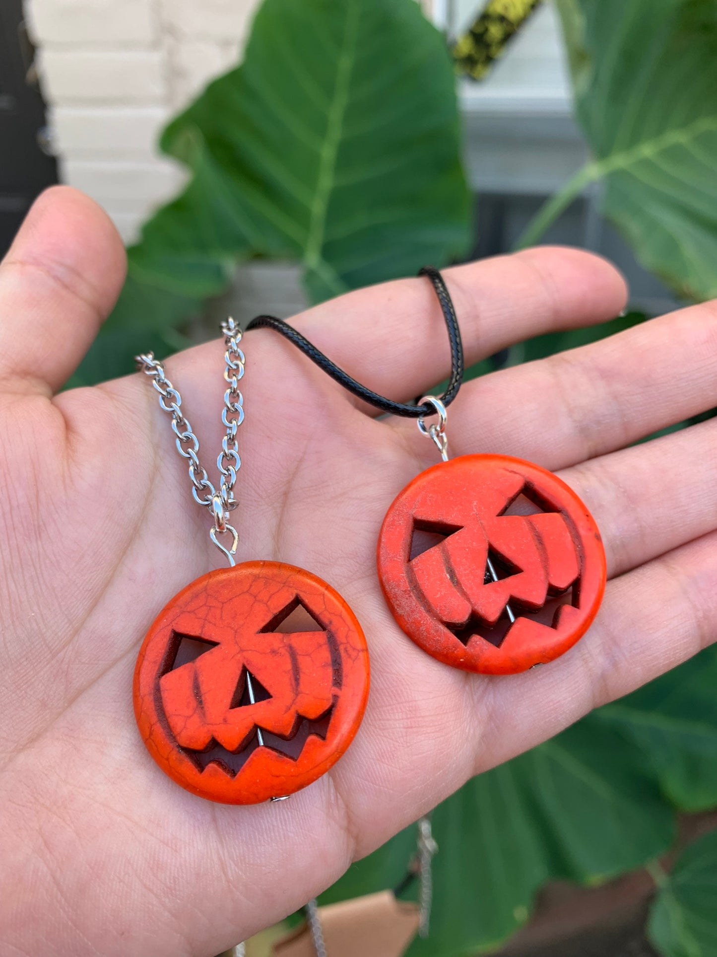 Jack O Lantern Pendant Necklace