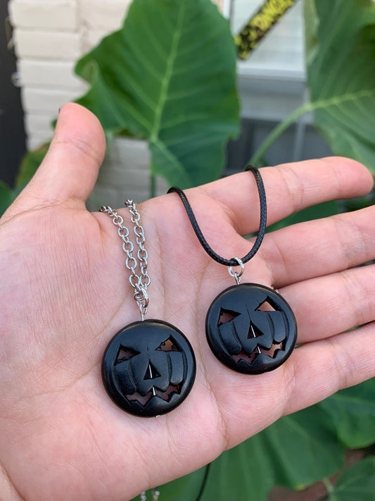 Jack O Lantern Pendant Necklace