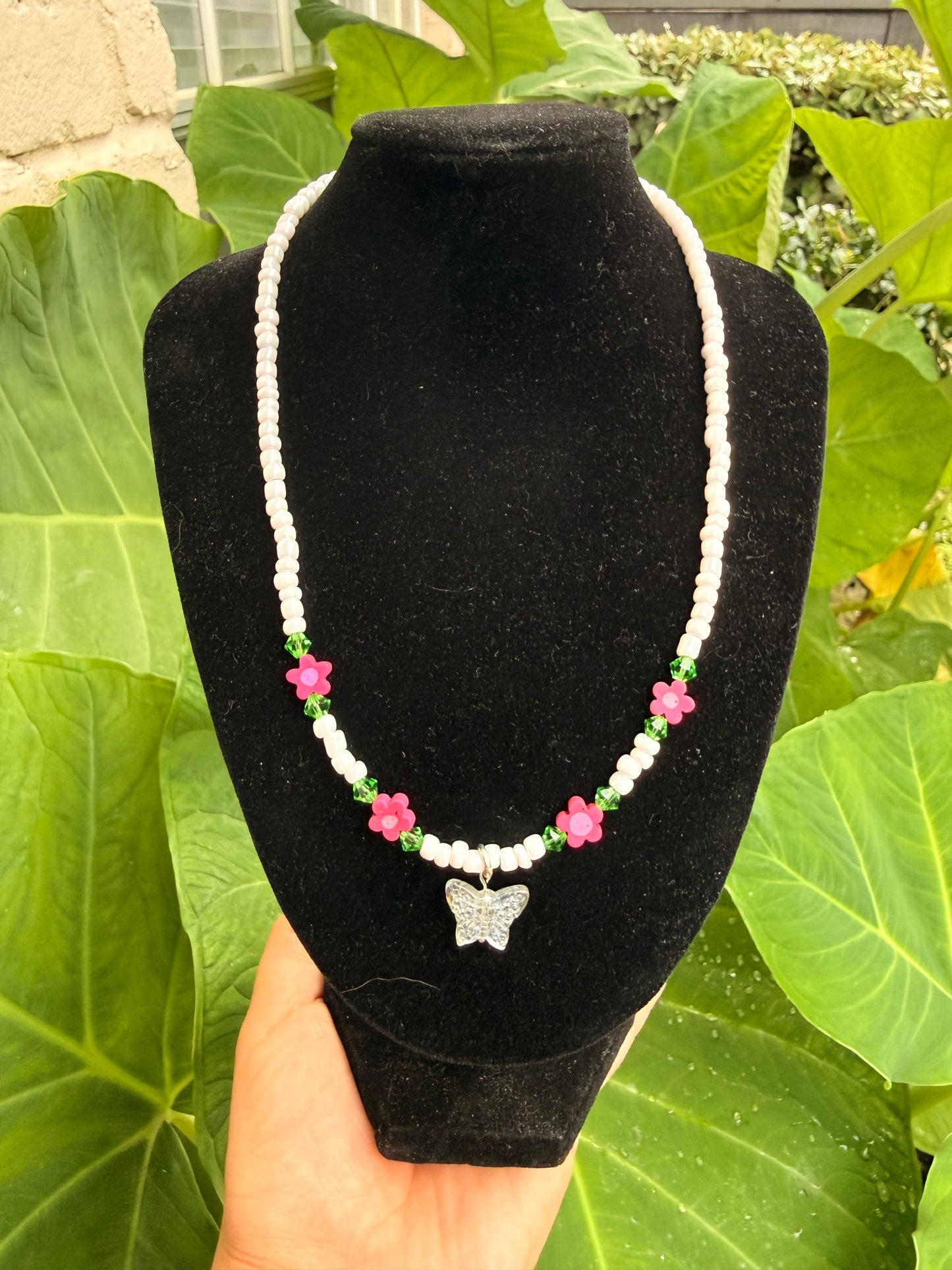 Iridescent Butterfly Necklace