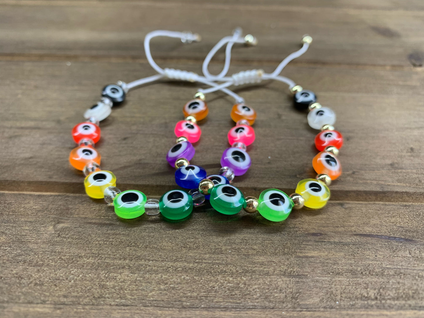 Rainbow Evil Eye Protection Bracelet