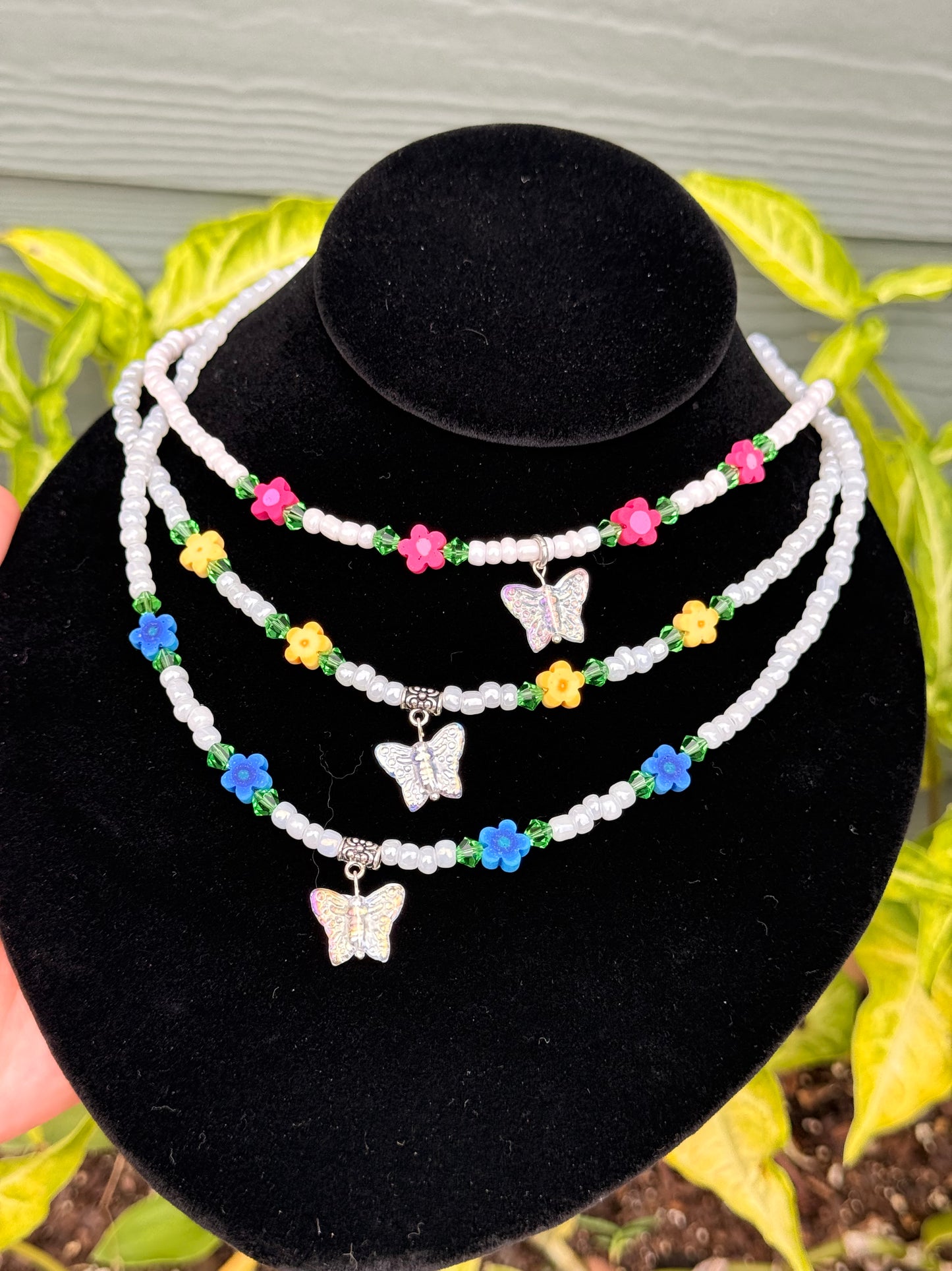 Iridescent Butterfly Necklace