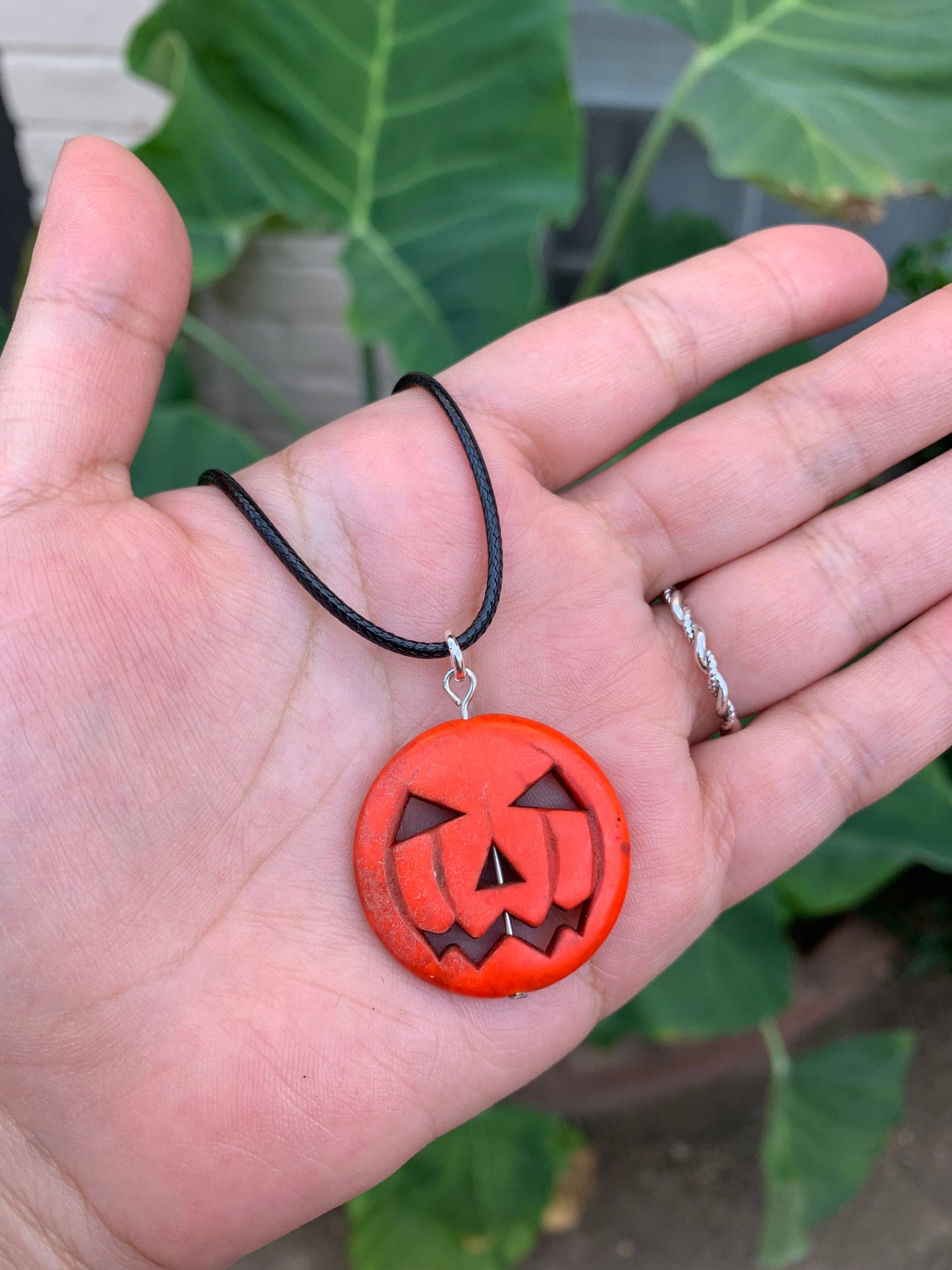 Jack O Lantern Pendant Necklace