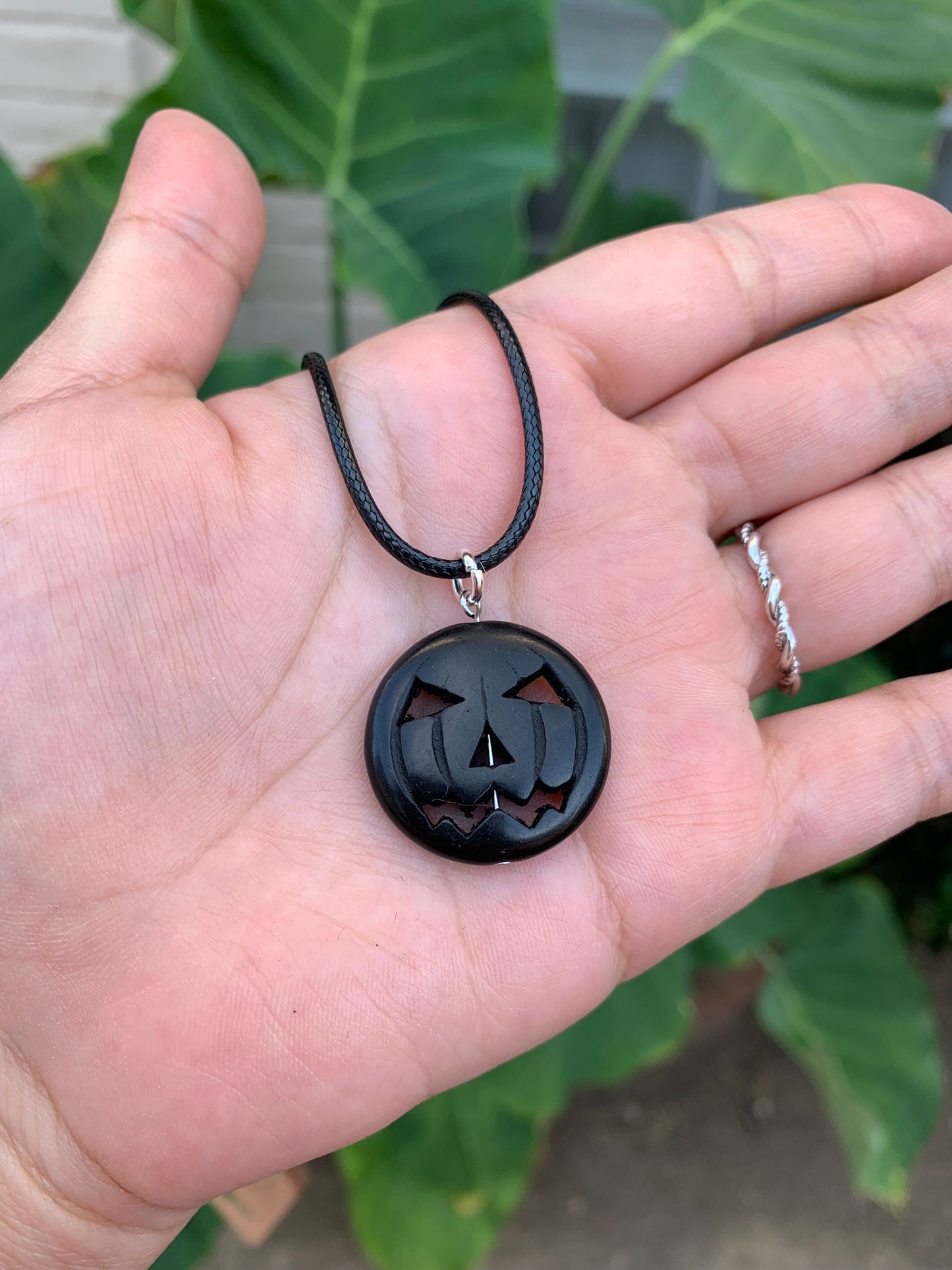 Jack O Lantern Pendant Necklace