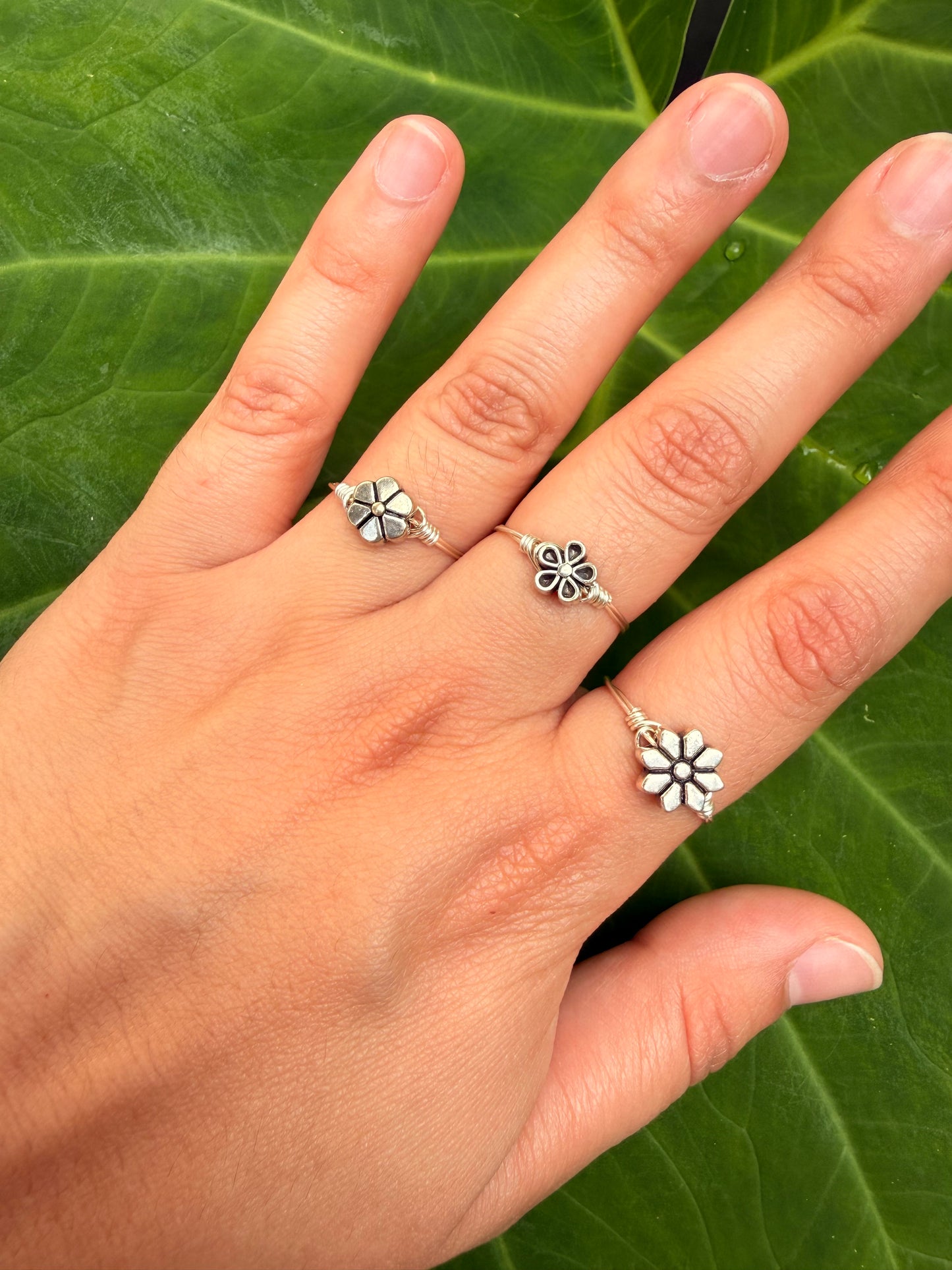 Silver Spring Flower Ring