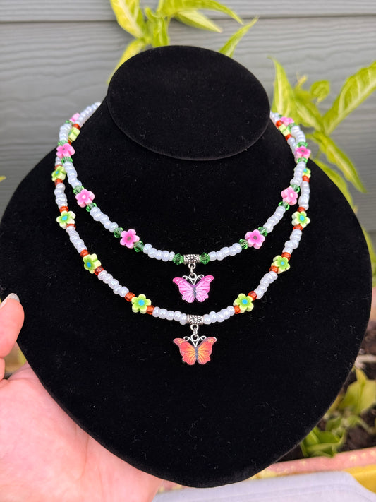 Colorful Butterfly Necklace