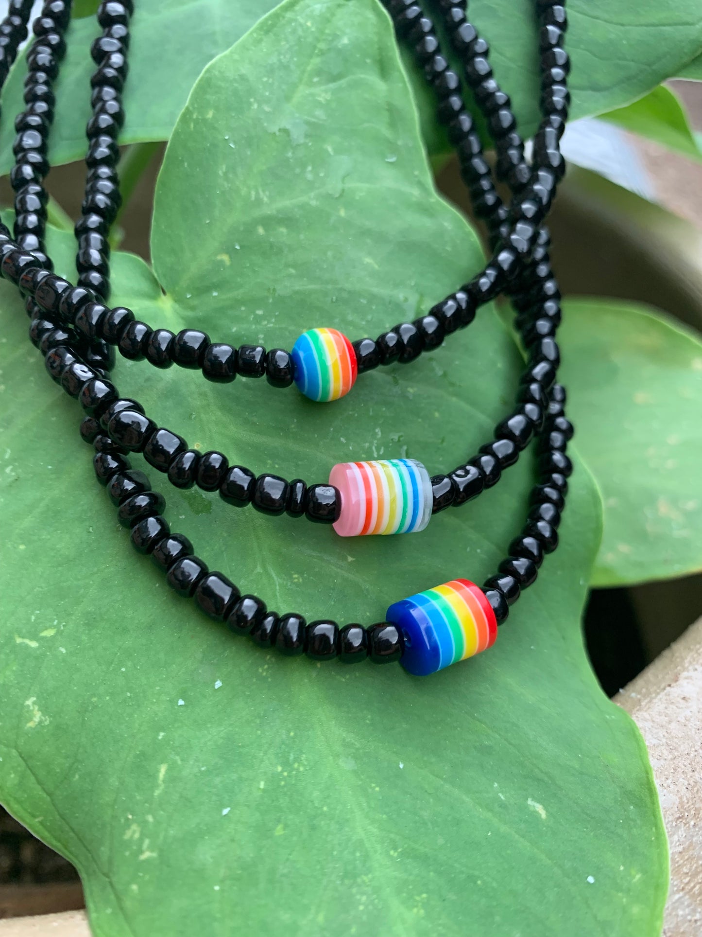 Black Rainbow Necklace