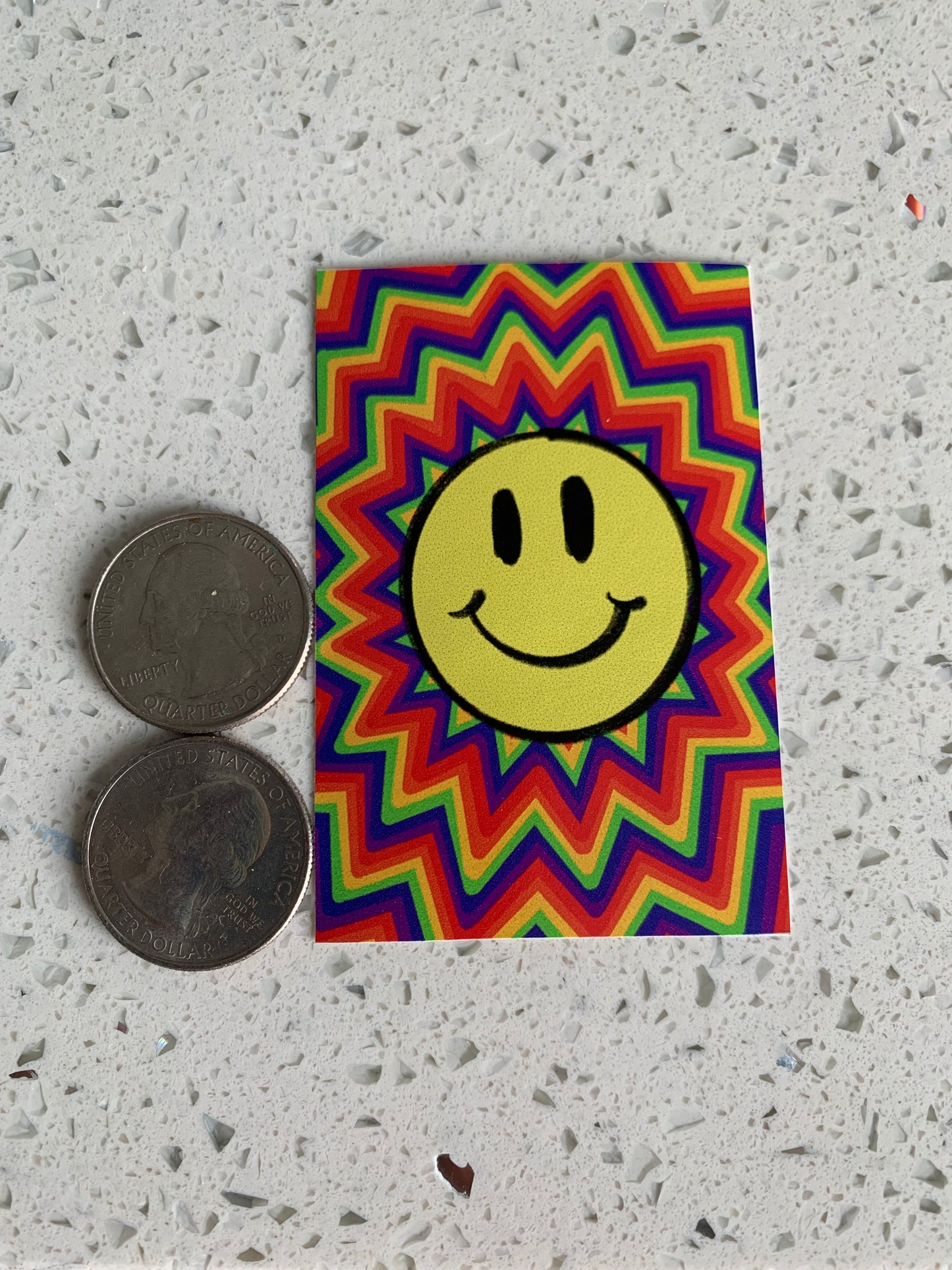 Trippy Smiley Sticker