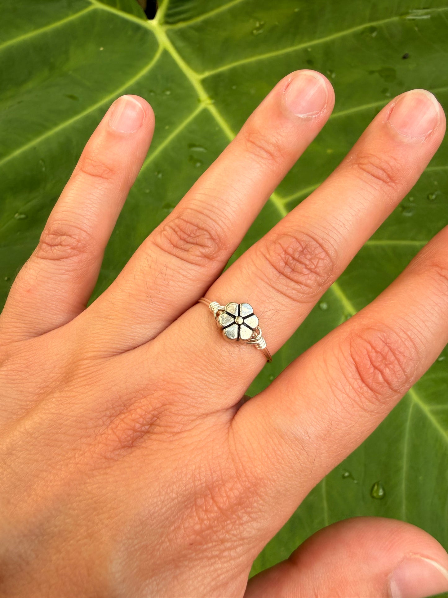 Silver Spring Flower Ring