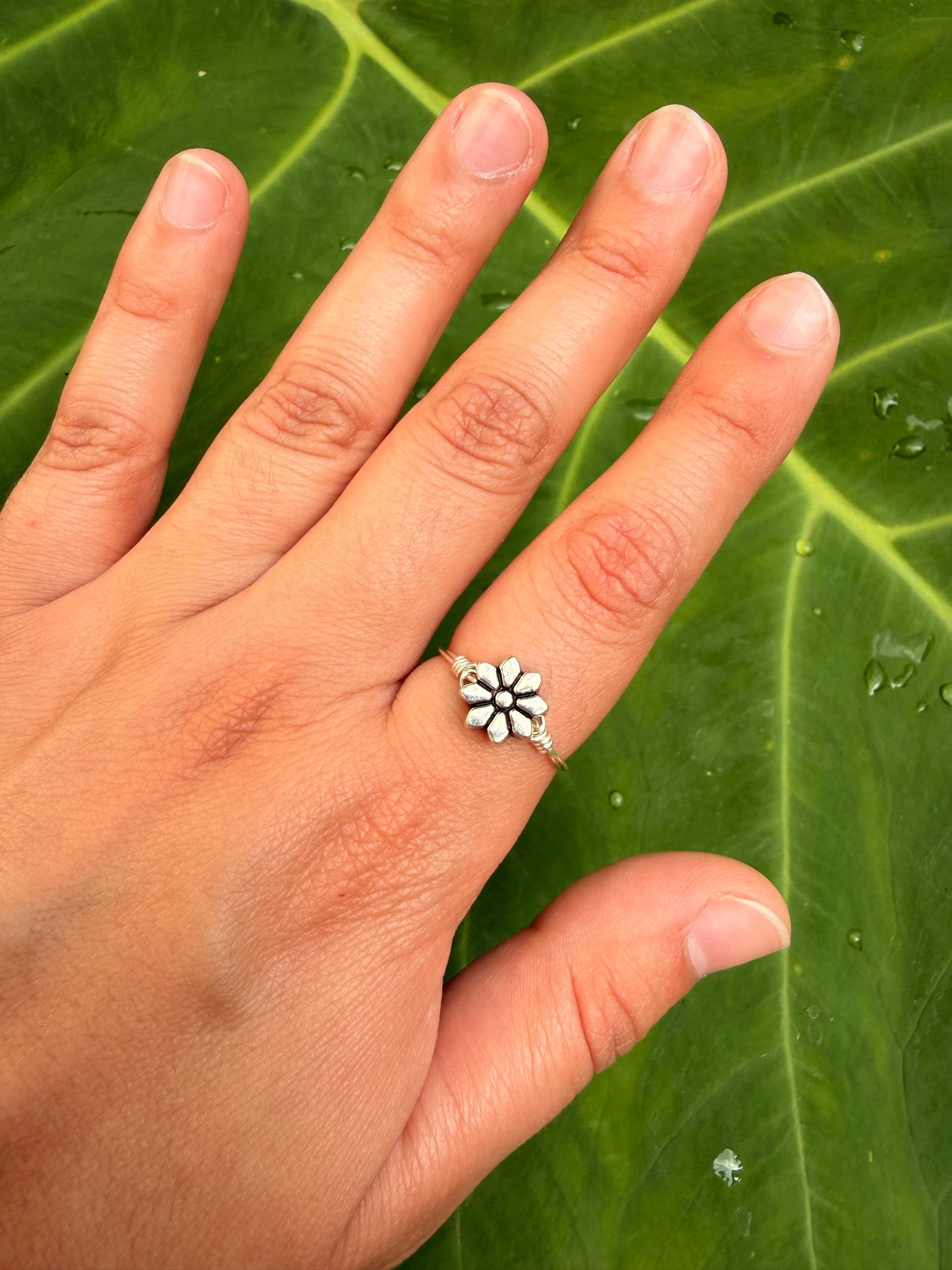 Silver Spring Flower Ring