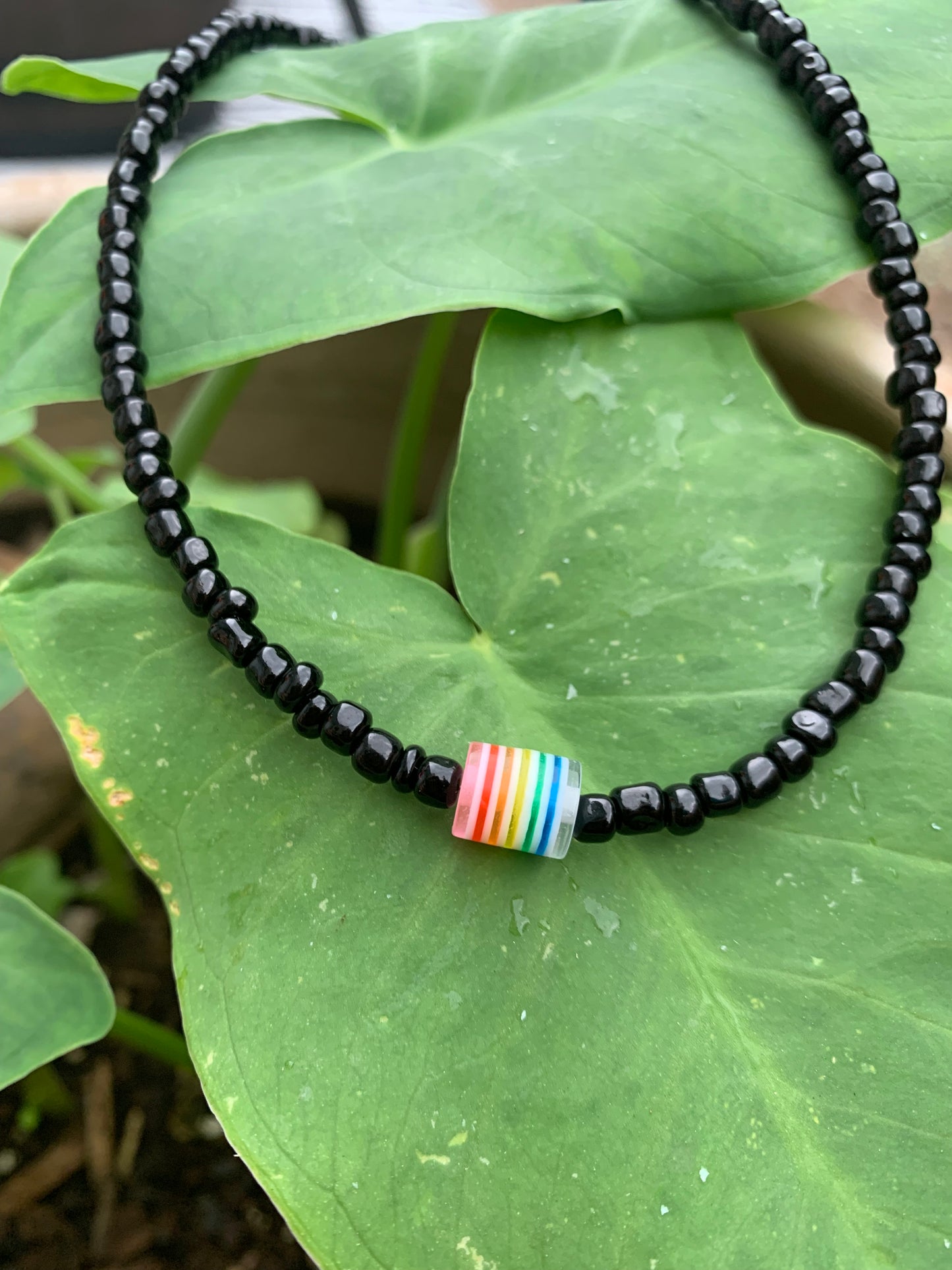 Black Rainbow Necklace