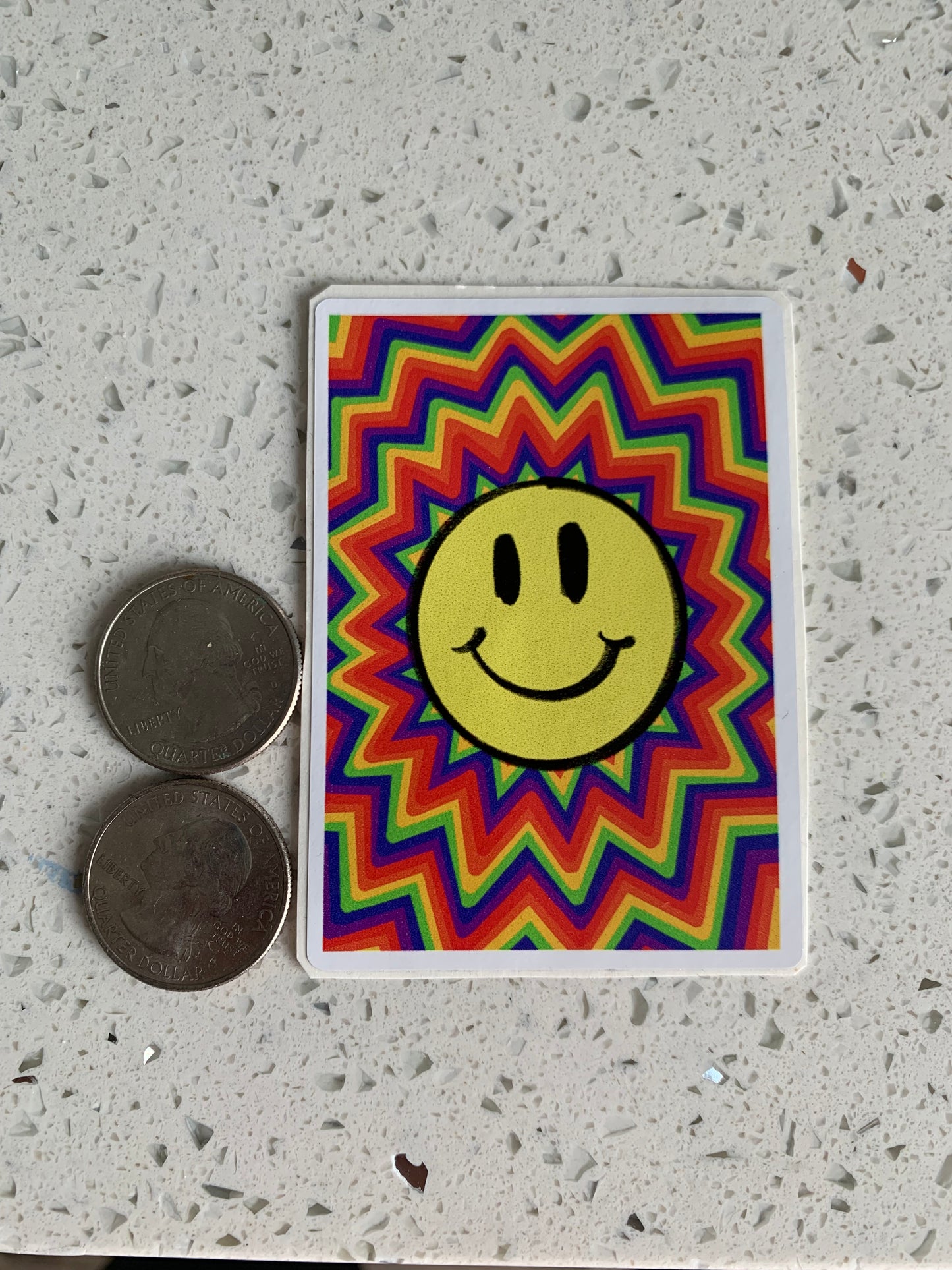 Trippy Smiley Sticker
