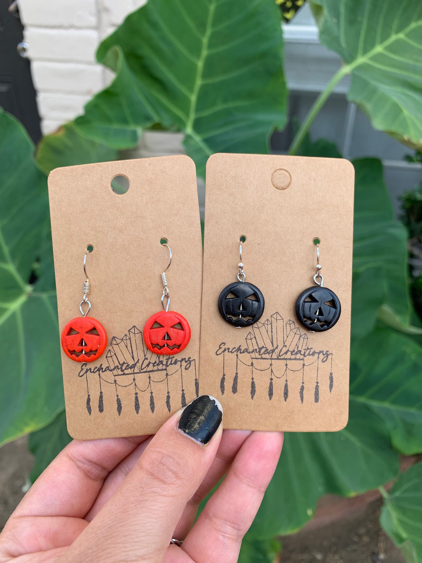 Jack O Lantern Dangle Earrings