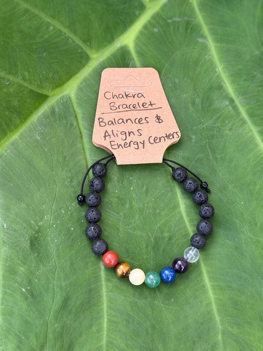 Chakra 7 Crystal Adjustable Bracelet