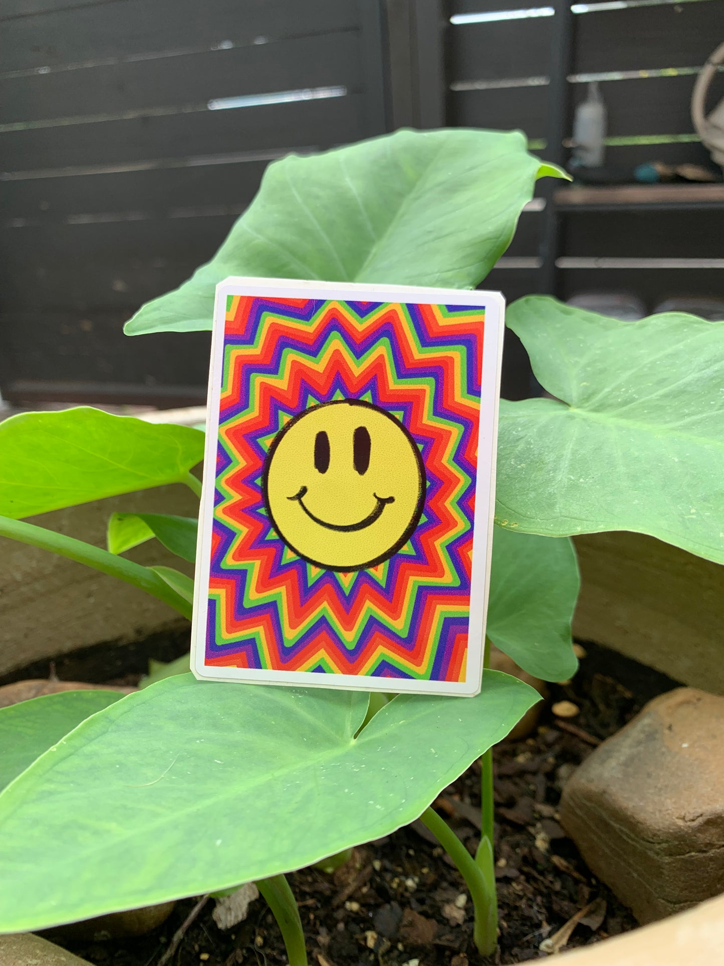 Trippy Smiley Sticker