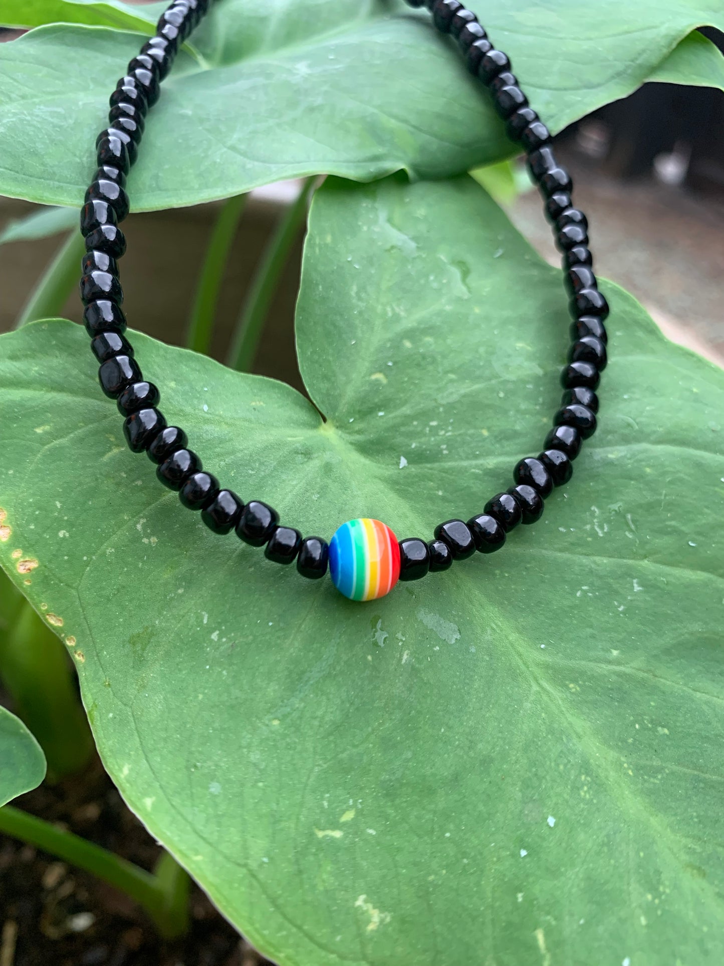 Black Rainbow Necklace