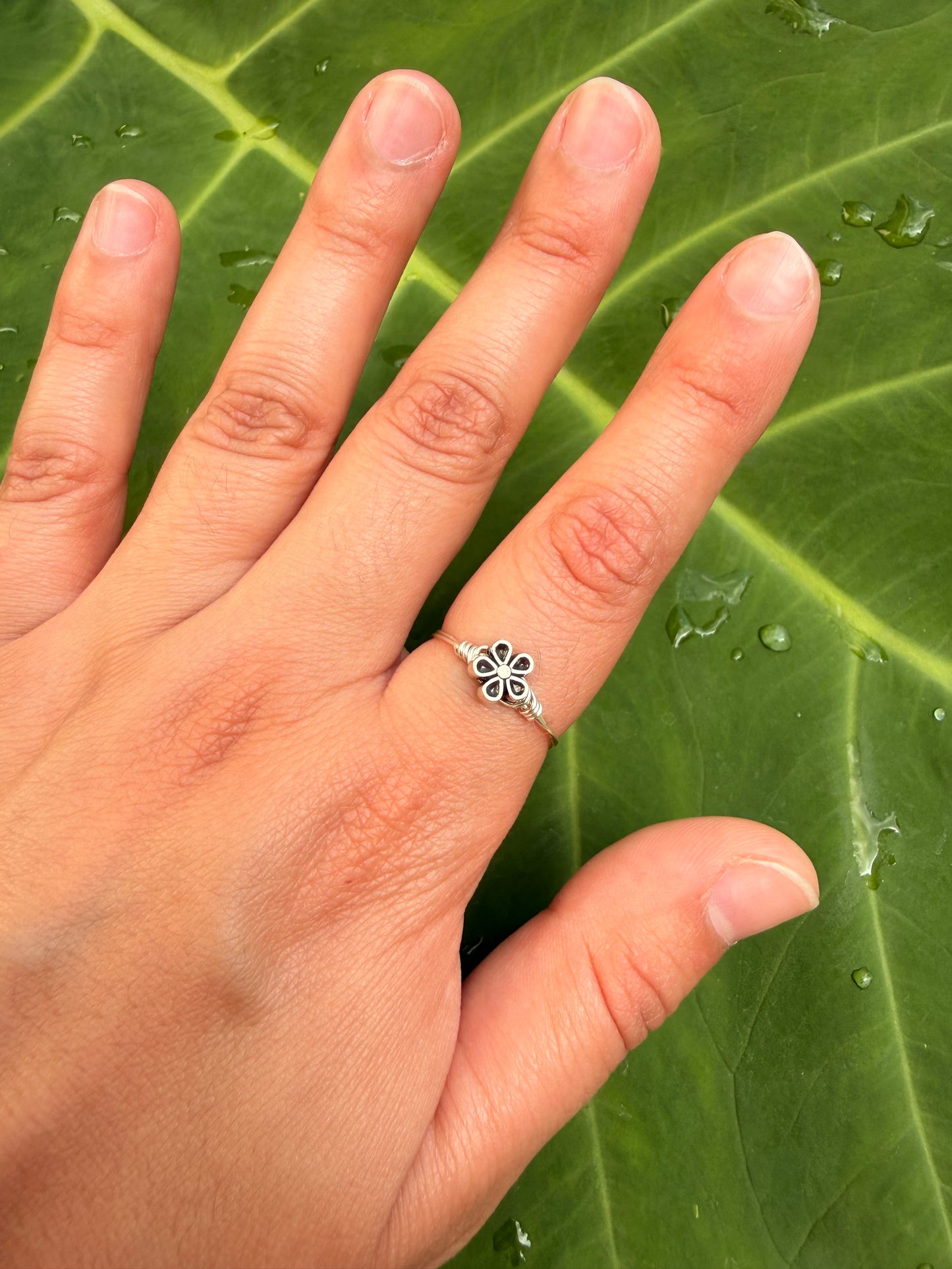 Silver Spring Flower Ring
