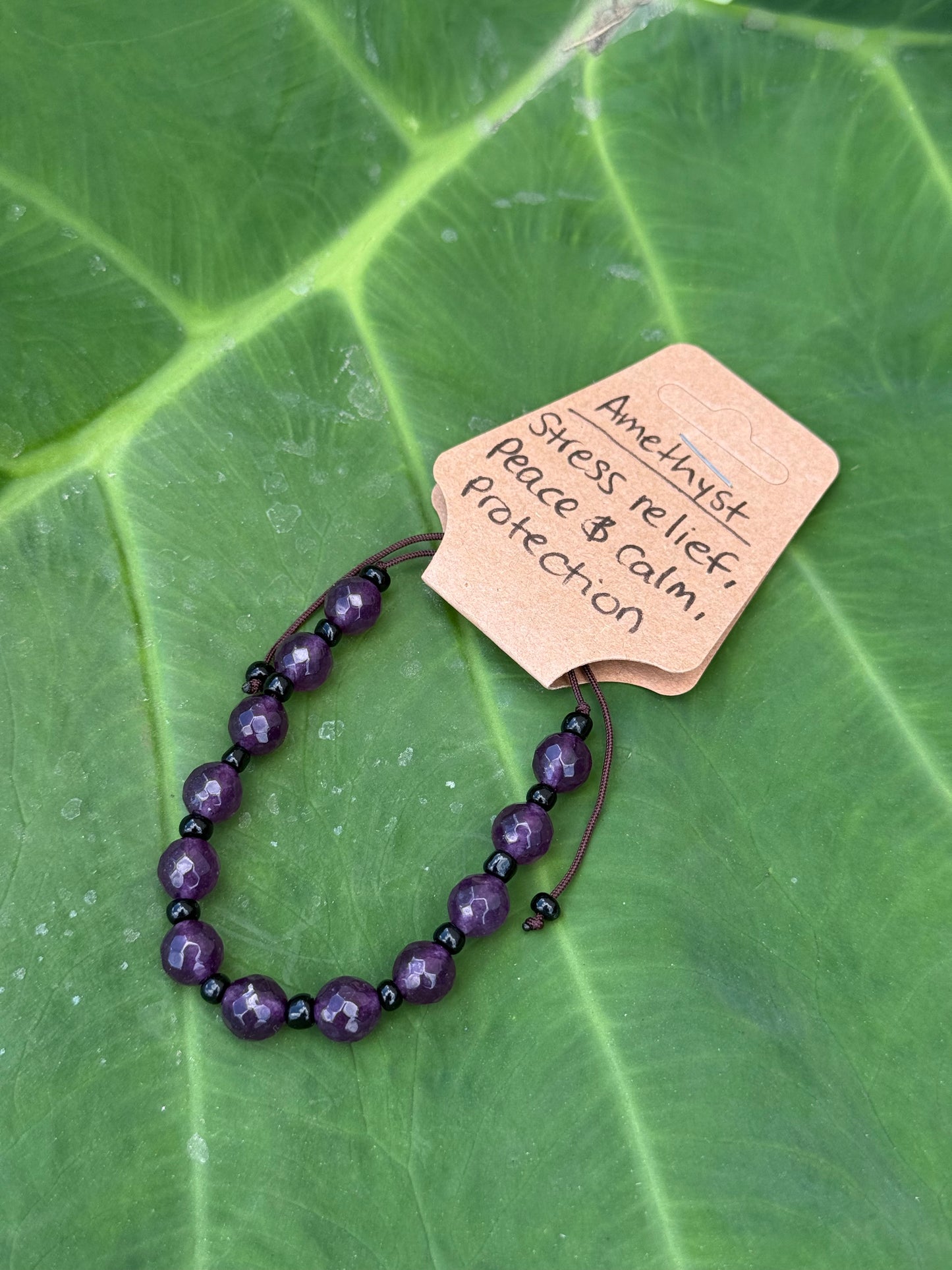 Amethyst Crystal Adjustable Bracelets