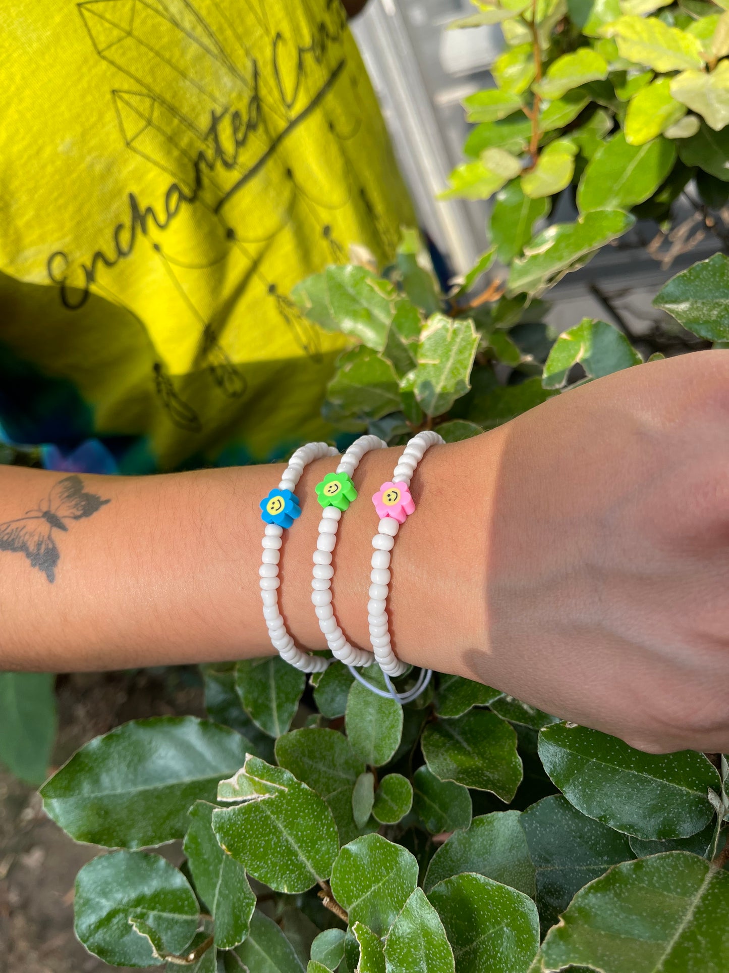 Simple Smiley Flower Bracelet