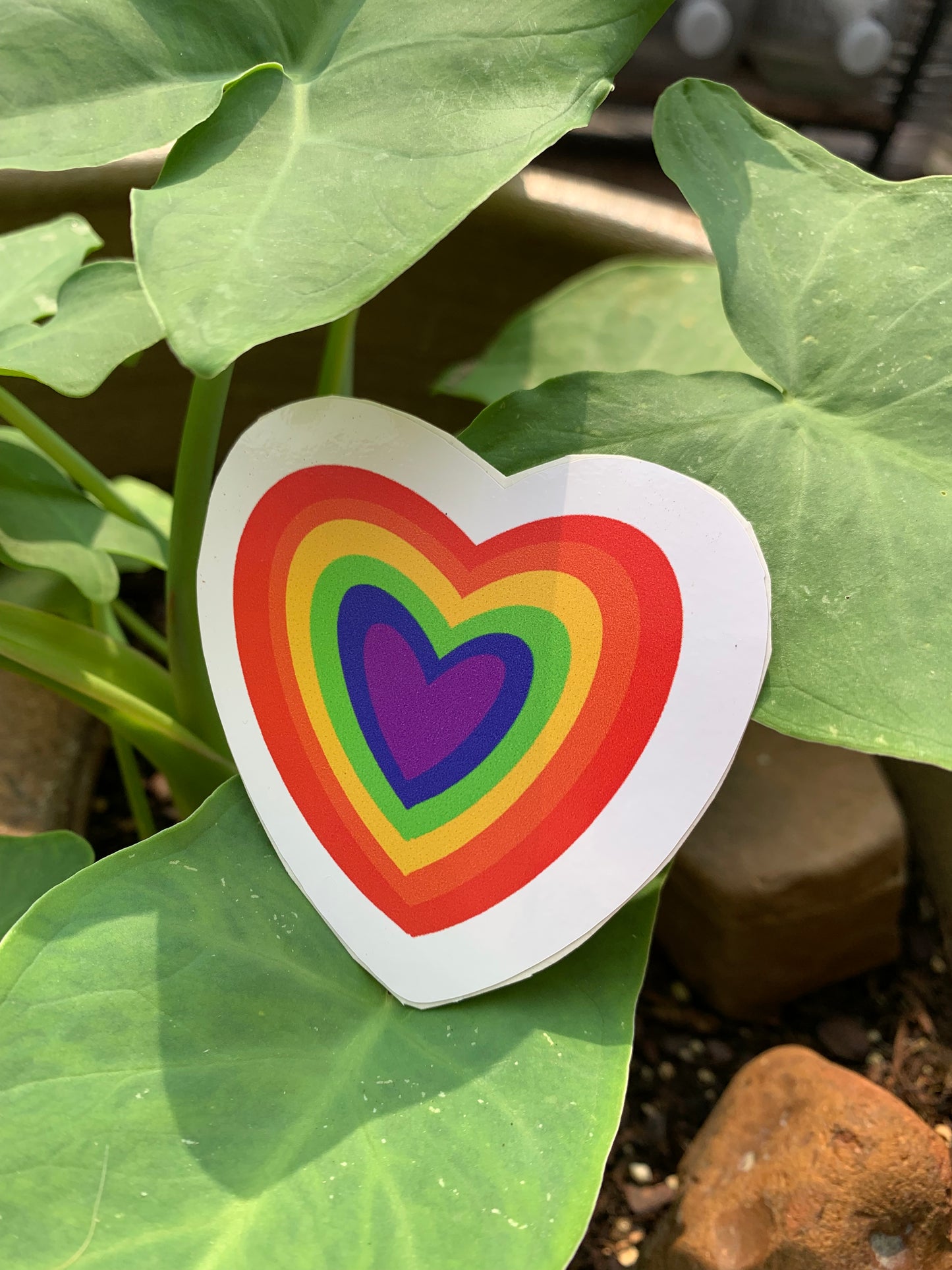 Rainbow Heart Sticker
