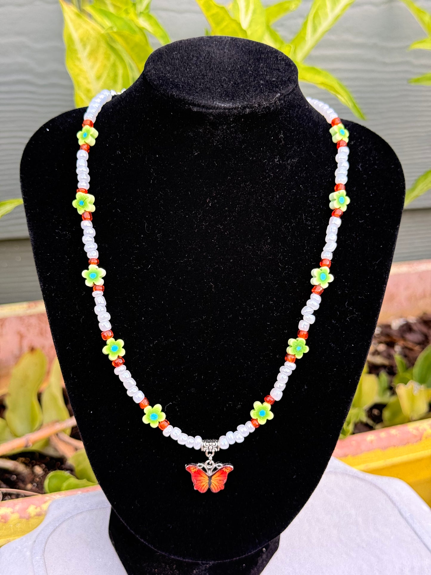 Colorful Butterfly Necklace