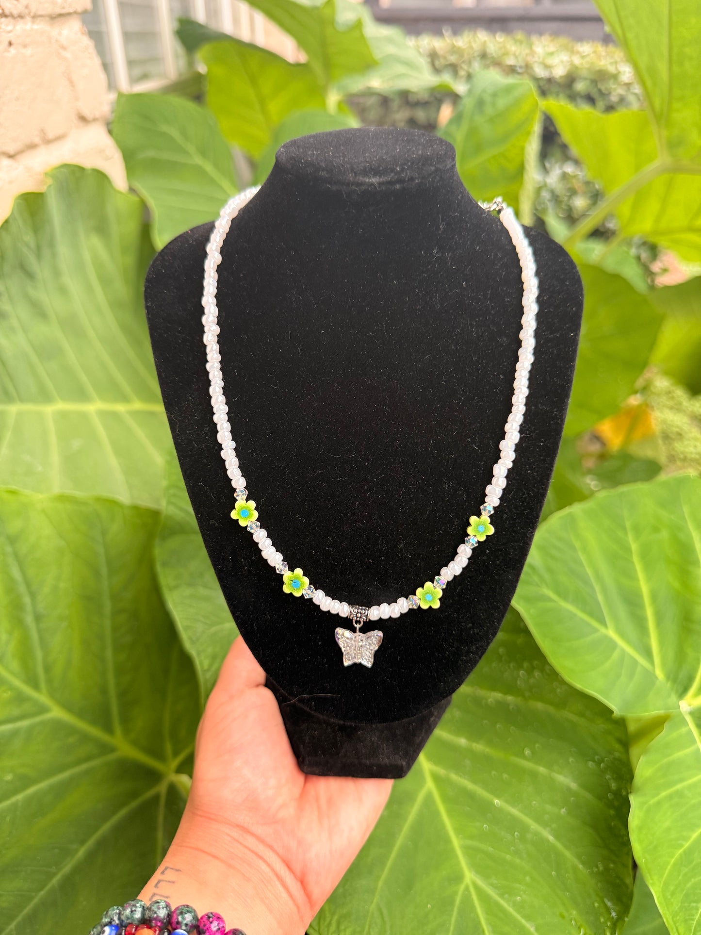 Iridescent Butterfly Necklace