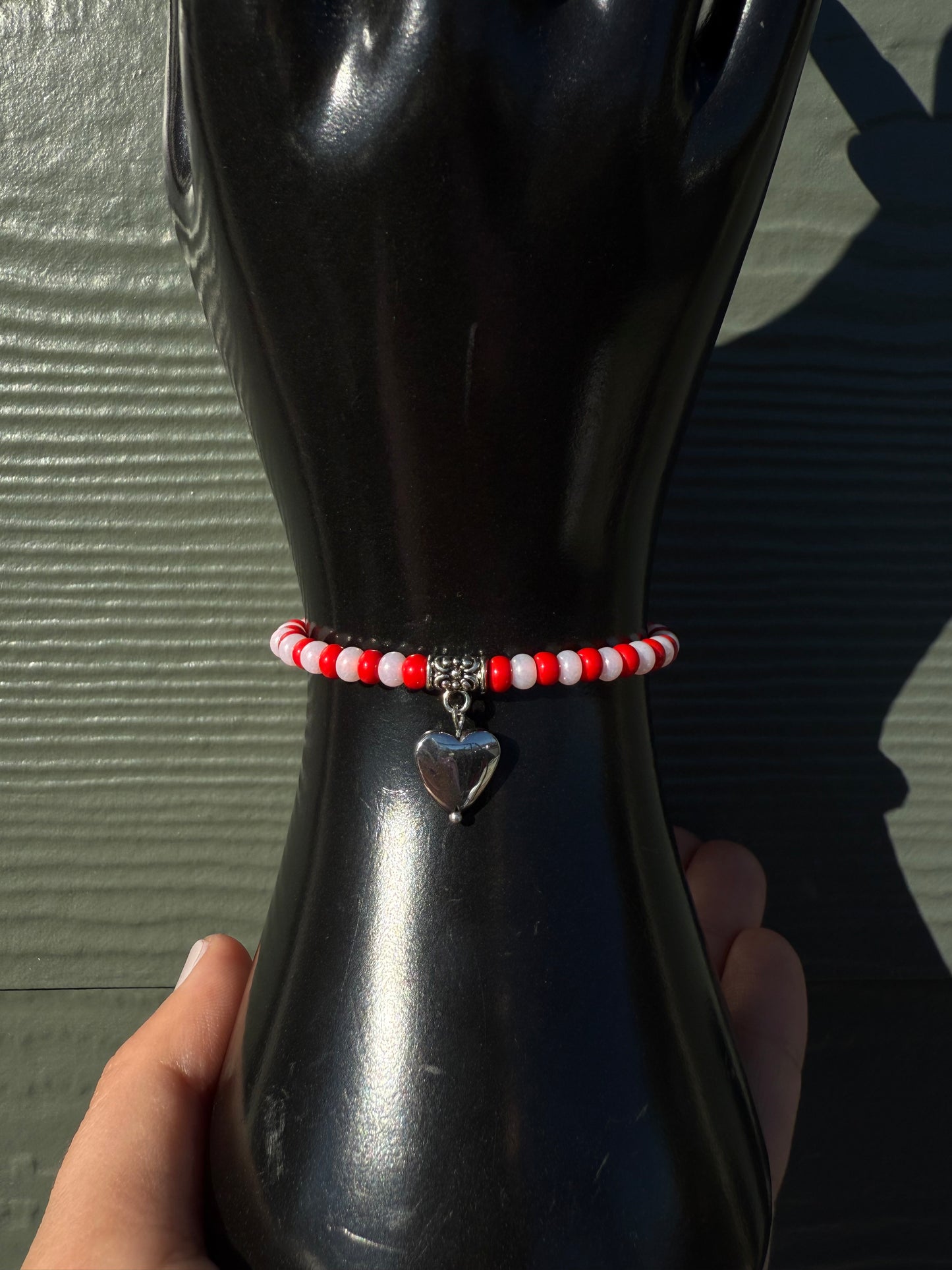Sweetheart Hematite Necklace and Bracelet Set