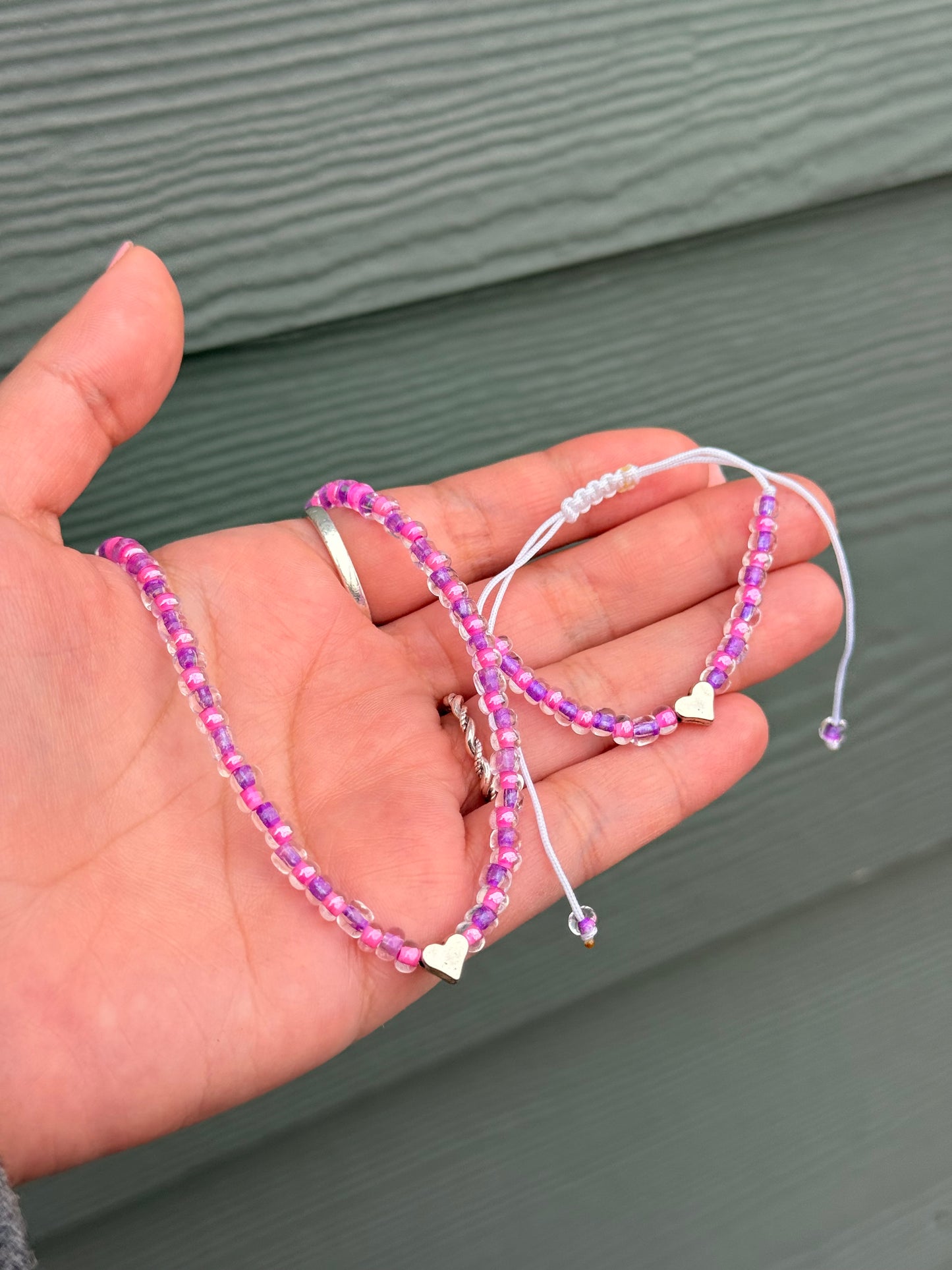 Cutieee Beaded Necklace and Bracelet