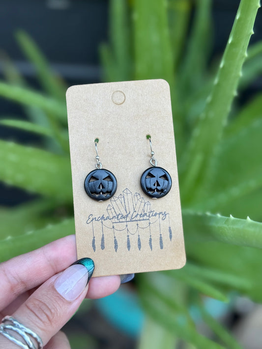 Jack O Lantern Dangle Earrings