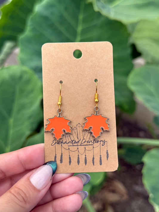 Fall Leaves Dangle Earrings